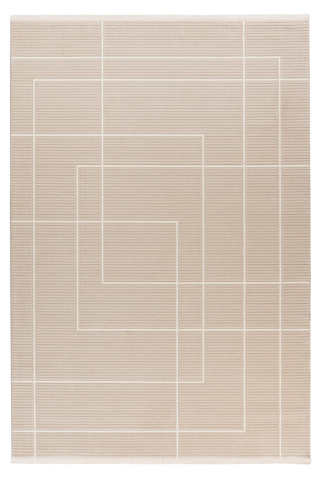 Modern Vloerkleed - Elif Geometrisch Beige