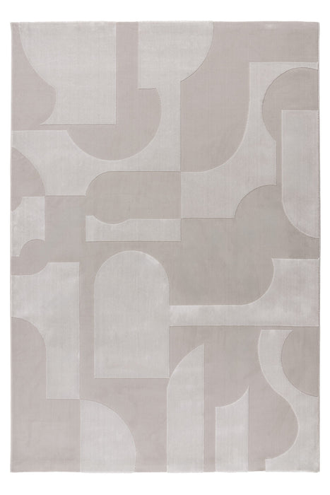 Modern Vloerkleed - Elif Abstract Zilver