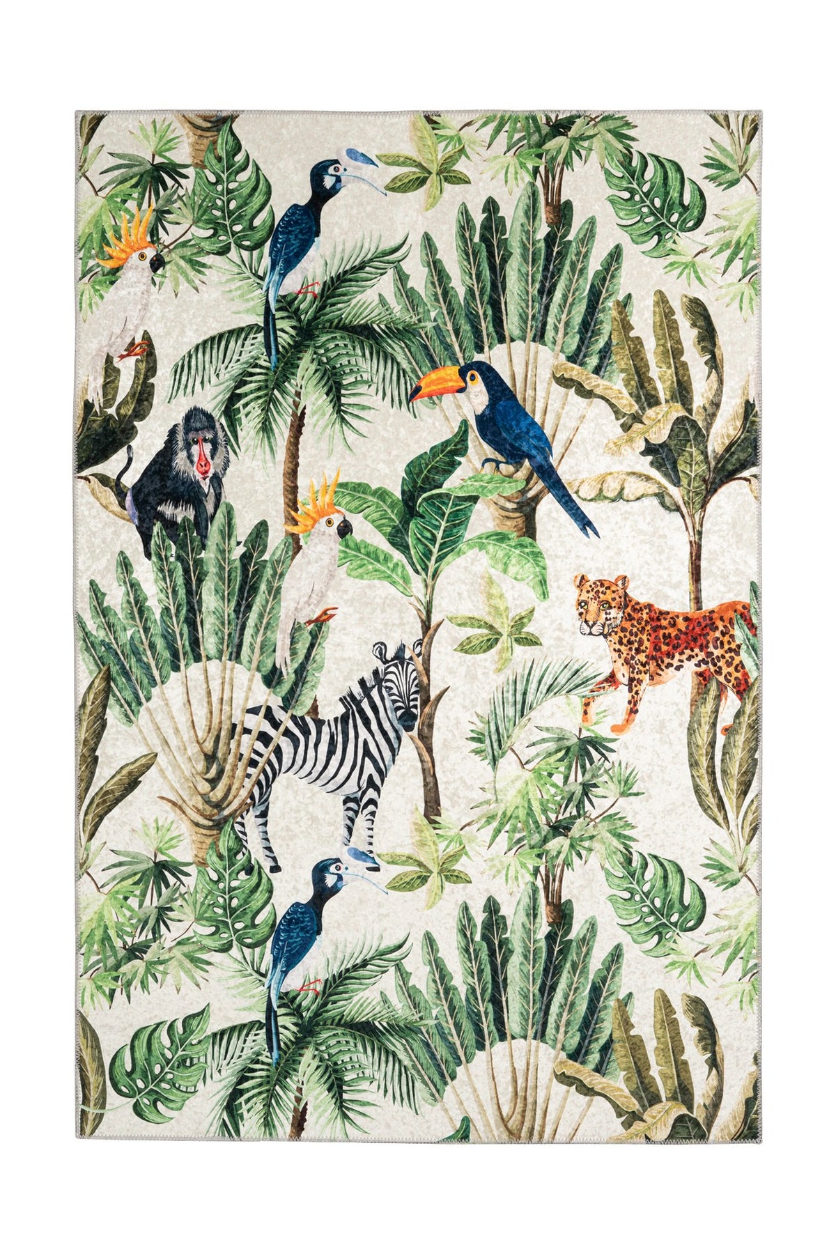 Design Vloerkleed - Exus Safari Multikleur