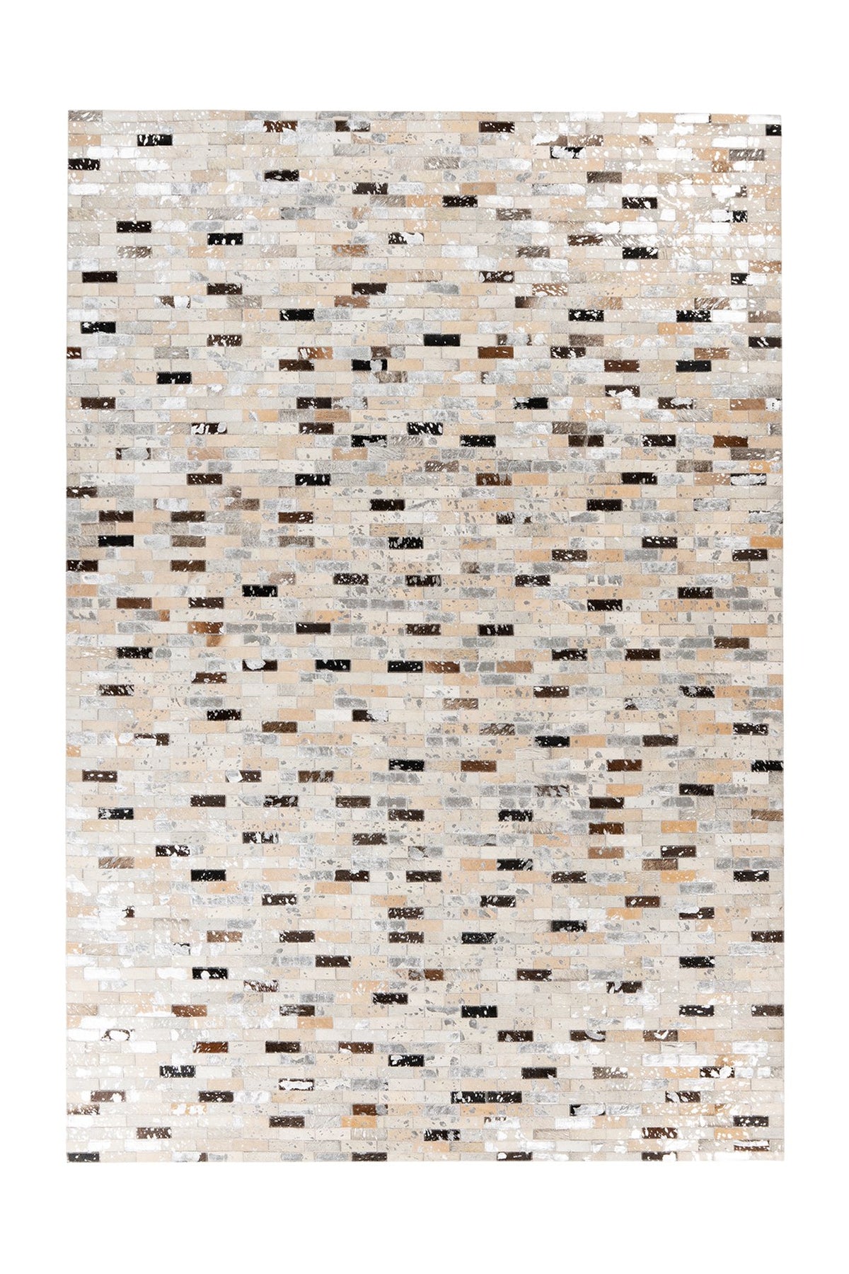 Leren Vloerkleed - Lavin Patchwork Multikleur
