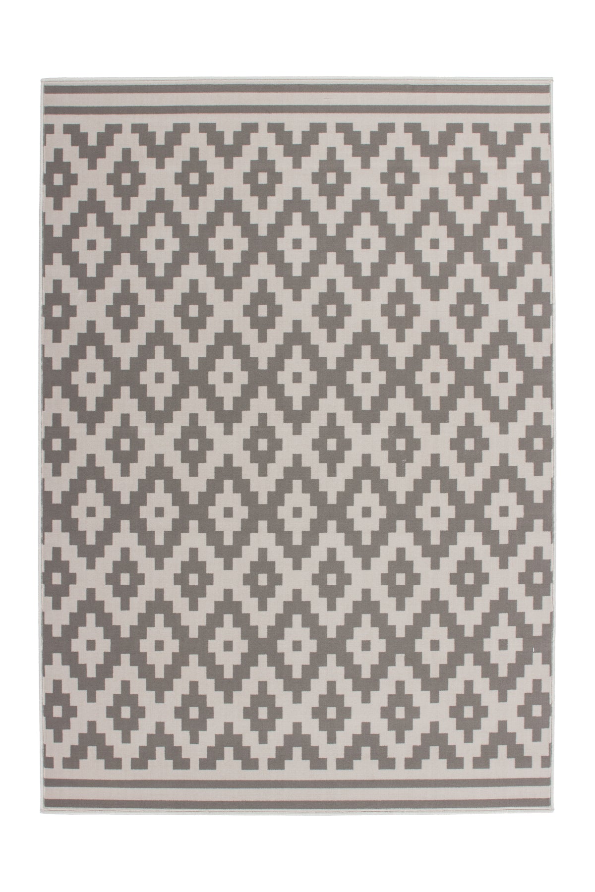 Scandinavisch Vloerkleed - Now Ruiten Taupe