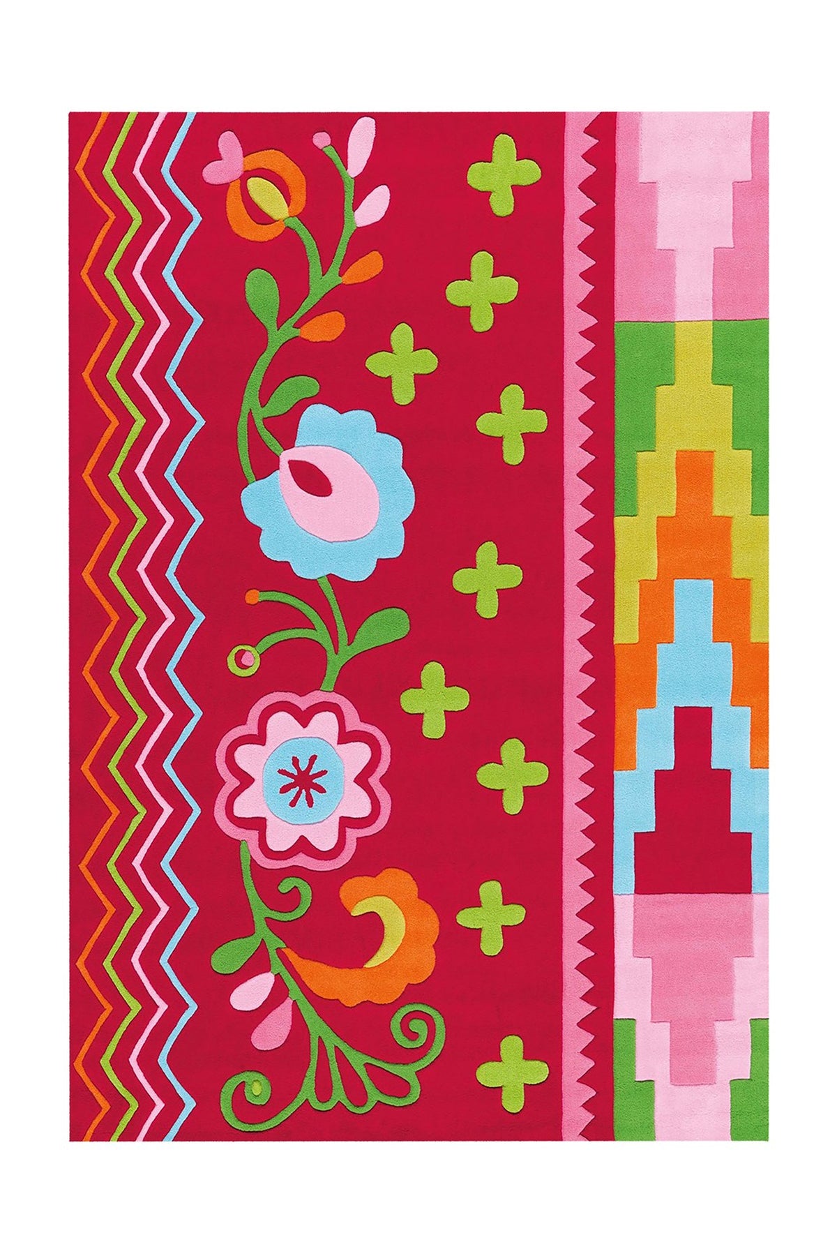 Kindervloerkleed - Sam Bloemen Multikleur
