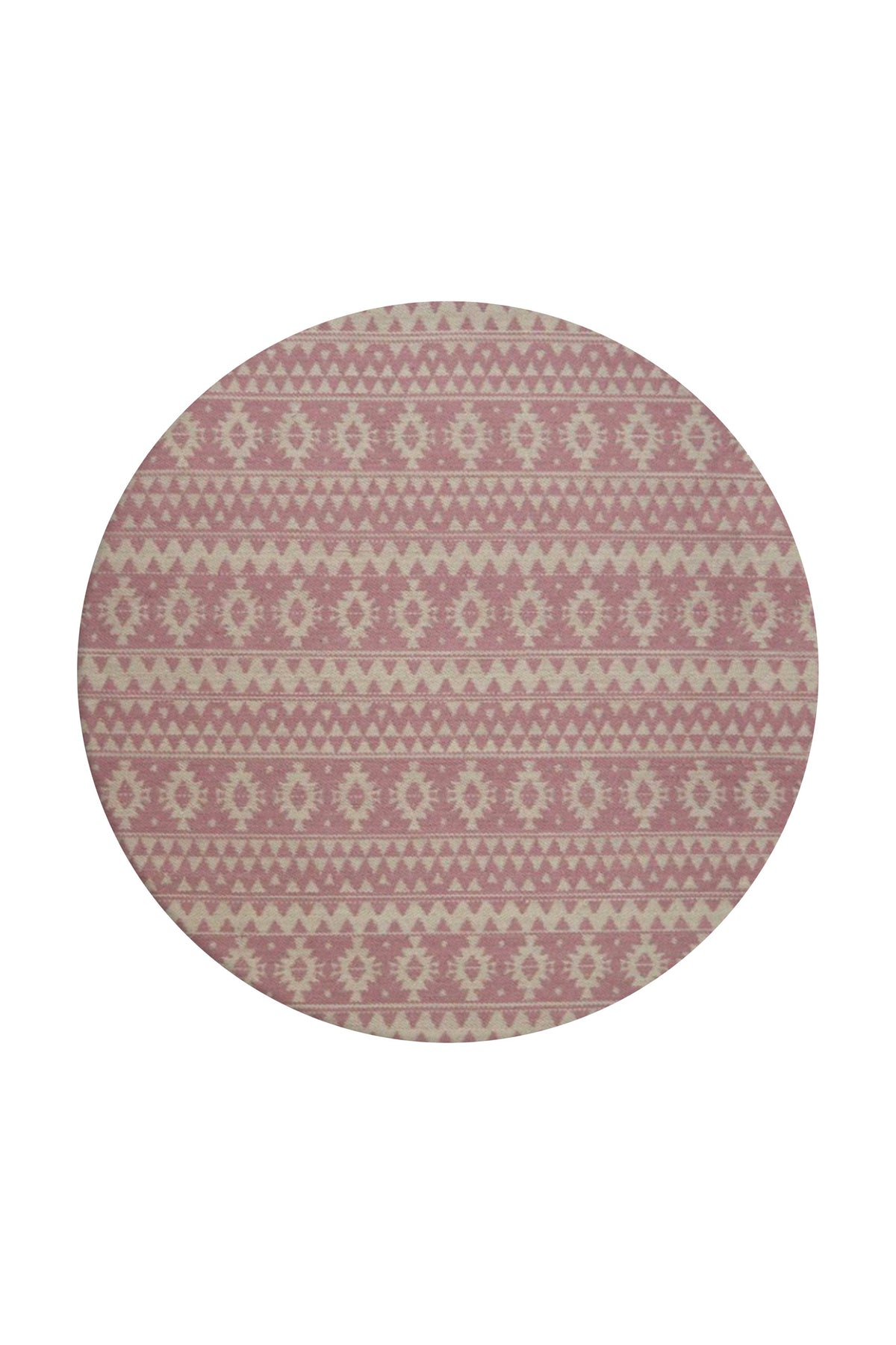 Rond buitenkleed - Sunny Geometrisch Roze