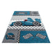 Kindervloerkleed - Kids Raceauto Blauw