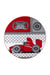 Rond Kindervloerkleed - Kids Raceauto Rood