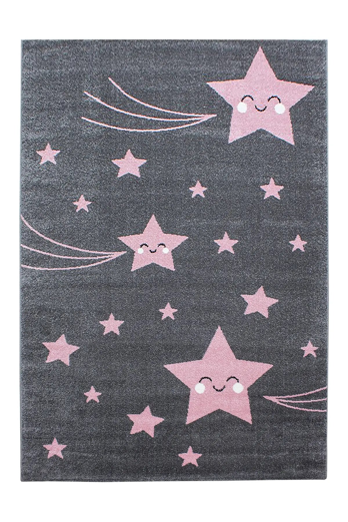 Kindervloerkleed - Kids Sterren Roze
