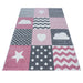 Kindervloerkleed - Kids Patchwork Roze