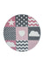Rond Kindervloerkleed - Kids Patchwork Roze