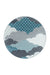 Rond Kindervloerkleed - Bambi Wolken Blauw