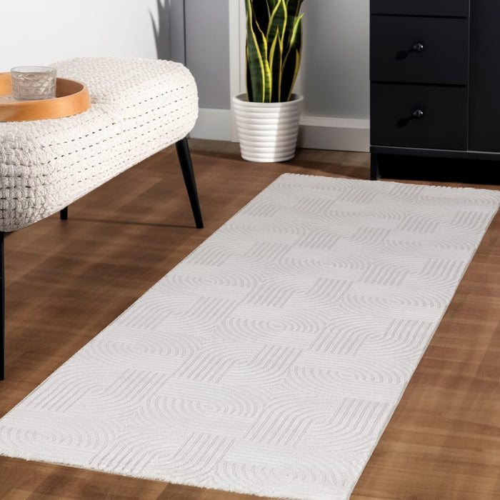 Japandi Vloerkleed - Sahara Patronen Creme