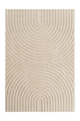 ART1122CREAM 01 Front — Japandi Vloerkleed - Art Bogen Crème