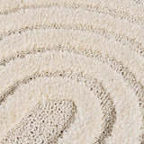 ART1122CREAM 03 Detail — Japandi Vloerkleed - Art Bogen Crème