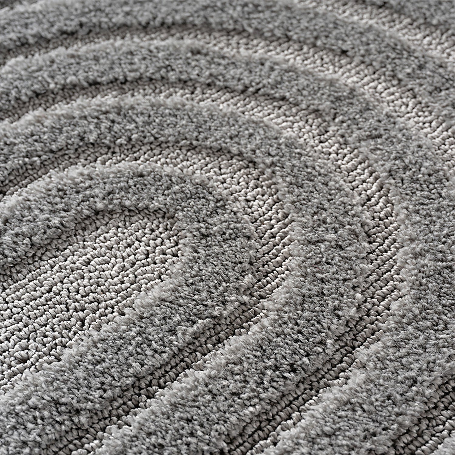 ART1122SILVER 03 Detail — Japandi Vloerkleed - Art Bogen Zilver