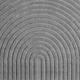 ART1122SILVER-R 03 Swatch — Rond Japandi Vloerkleed - Art Bogen Zilver