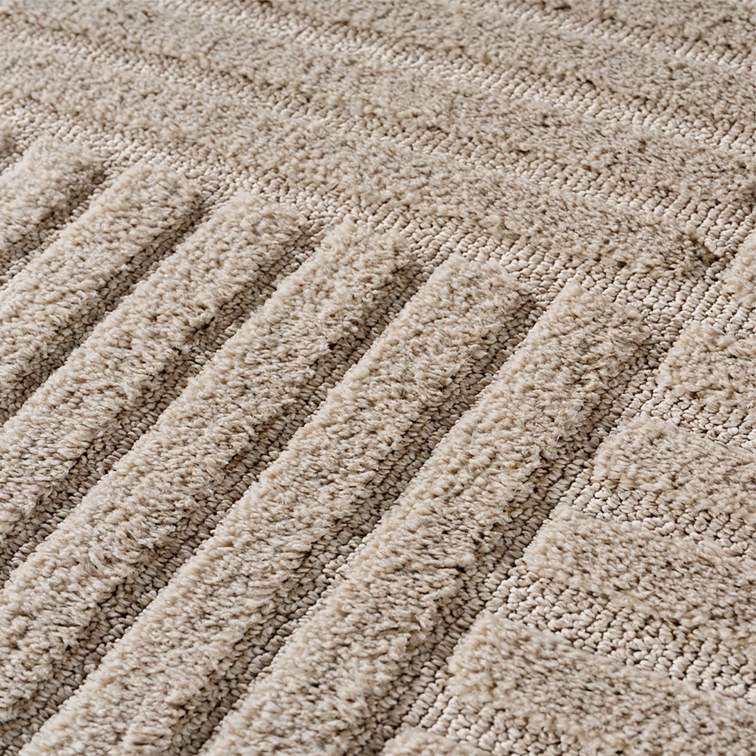 ART1123BEIGE 03 Detail — Laagpolig Vloerkleed - Art Patchwork Beige