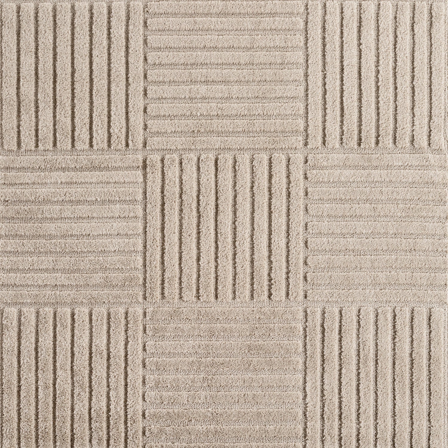 ART1123BEIGE 04 Swatch — Laagpolig Vloerkleed - Art Patchwork Beige
