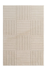 ART1123CREAM 01 Front — Laagpolig Vloerkleed - Art Patchwork Crème