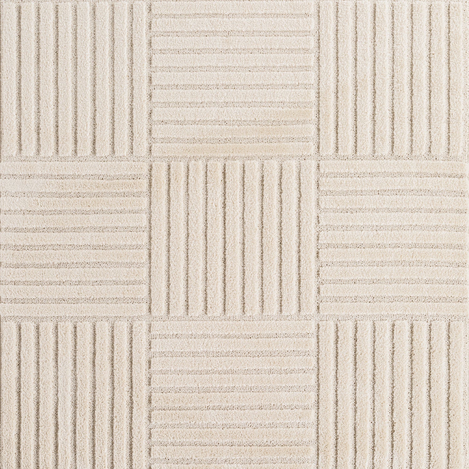 ART1123CREAM 04 Swatch — Laagpolig Vloerkleed - Art Patchwork Crème