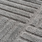 ART1123SILVER 03 Detail — Laagpolig Vloerkleed - Art Patchwork Zilver