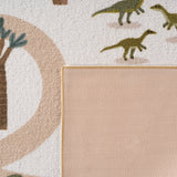 COCO1131CREAM-R 04 Back — Rond Speelkleed - Coco Dinosaurus Crème