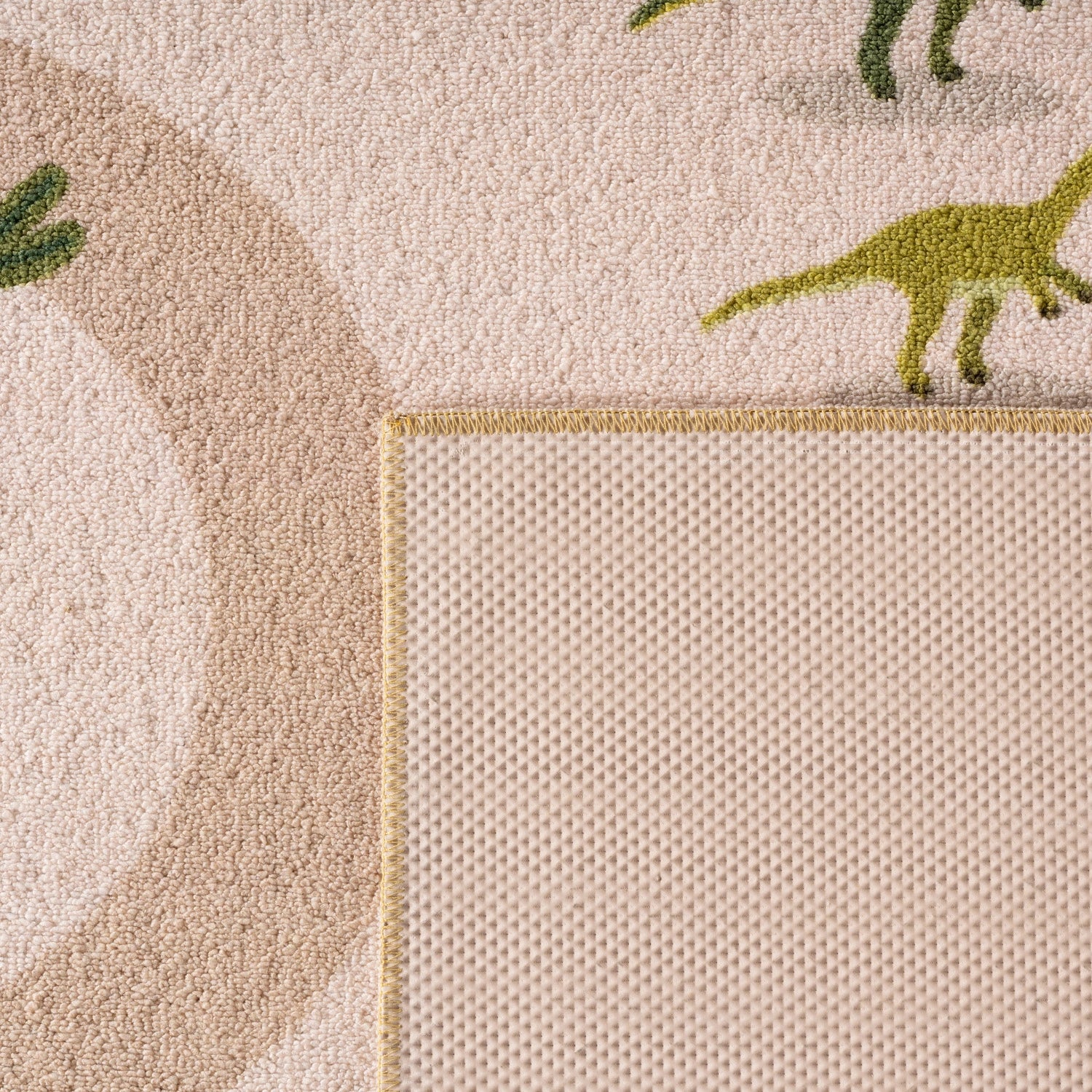 COCO1131BEIGE-R 04 Back — Rond Speelkleed - Coco Dinosaurus Beige
