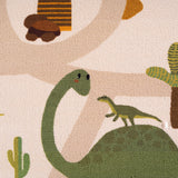 COCO1131BEIGE-R 03 Swatch — Rond Speelkleed - Coco Dinosaurus Beige
