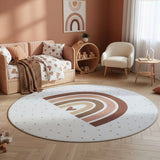 COCO1132CREAM-R 02 Rund-Winkel — Rond Kindervloerkleed - Coco Regenboog Crème