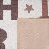 COCO1133CREAM-R 04 Back — Rond Kindervloerkleed - Coco Alfabet Crème