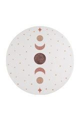 COCO1136CREAM-R 01 Rund-Front — Rond Kindervloerkleed - Coco Maanfasen Crème