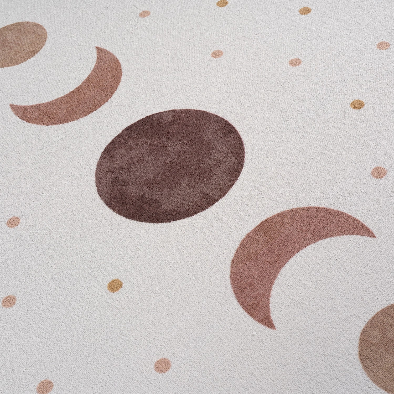 COCO1136CREAM-R 03 Swatch — Rond Kindervloerkleed - Coco Maanfasen Crème