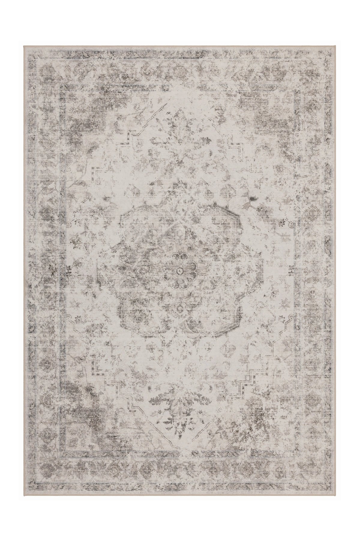 Vintage Vloerkleed - Inka Medaillon Beige