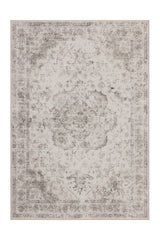 INKA1141BEIGE 01 Front — Wasbaar Vloerkleed - Inka Medaillon Beige