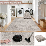 INKA1141BEIGE 06 Pflegeleicht — Wasbaar Vloerkleed - Inka Medaillon Beige