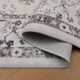 INKA1142CREAM 08 Falten — Wasbaar Vloerkleed - Inka Floraal Crème