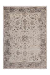 INKA1143BEIGE 01 Front — Wasbaar Vloerkleed - Inka Bloemen Beige