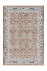 INKA1145TERRA 01 Front — Wasbaar Vloerkleed - Inka Ornamenteel Terracotta