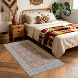 INKA1145TERRA 04 K.Läufe — Wasbaar Vloerkleed - Inka Ornamenteel Terracotta