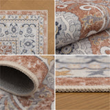 INKA1145TERRA 05 Details — Wasbaar Vloerkleed - Inka Ornamenteel Terracotta