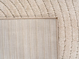 NOVA1201BEIGE-R 05 Rücken — Rond Japandi Vloerkleed - Nova Bogen Beige