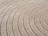 NOVA1201BEIGE-R 03 Swatch — Rond Japandi Vloerkleed - Nova Bogen Beige
