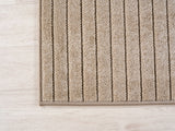 NOVA1201BEIGE-R 04 Ecke — Rond Japandi Vloerkleed - Nova Bogen Beige