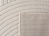 NOVA1201CREAM-R 05 Rücken — Rond Japandi Vloerkleed - Nova Bogen Crème