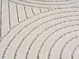 NOVA1201CREAM-R 03 Swatch — Rond Japandi Vloerkleed - Nova Bogen Crème