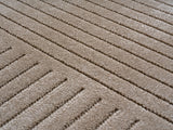 NOVA1202BEIGE-R 03 Swatch — Rond Scandinavisch Vloerkleed - Nova Labyrint Beige