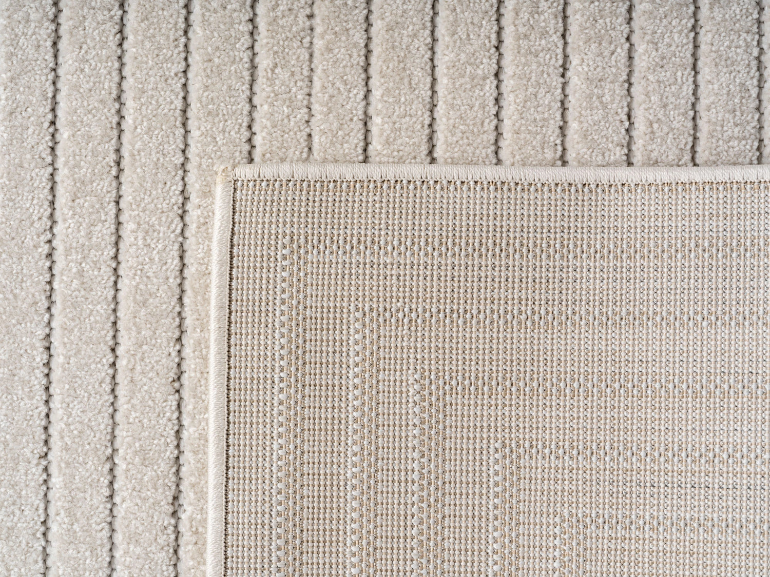 NOVA1202CREAM-R 05 Rücken — Rond Scandinavisch Vloerkleed - Nova Labyrint Crème