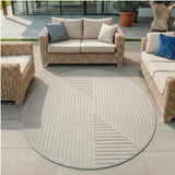 NOVA1202CREAM-R 02 Main-Rund — Rond Scandinavisch Vloerkleed - Nova Labyrint Crème