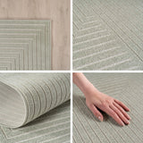 NOVA1202GREEN 07 Details — Scandinavisch Vloerkleed - Nova Labyrint Groen