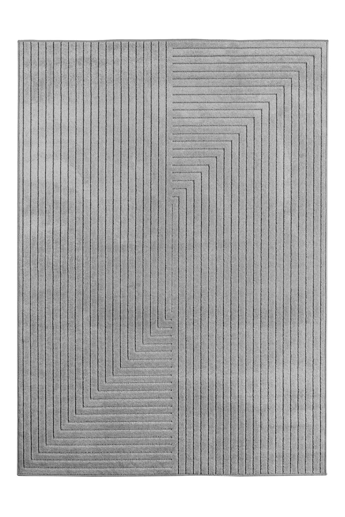 Scandinavisch Vloerkleed - Nova Labyrint Zilver