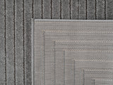 NOVA1202SILVER-R 05 Rücken — Rond Scandinavisch Vloerkleed - Nova Labyrint Zilver