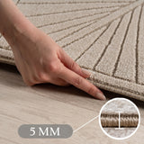 NOVA1203BEIGE 05 Hoch — Buitenkleed - Nova Palmbladeren Beige